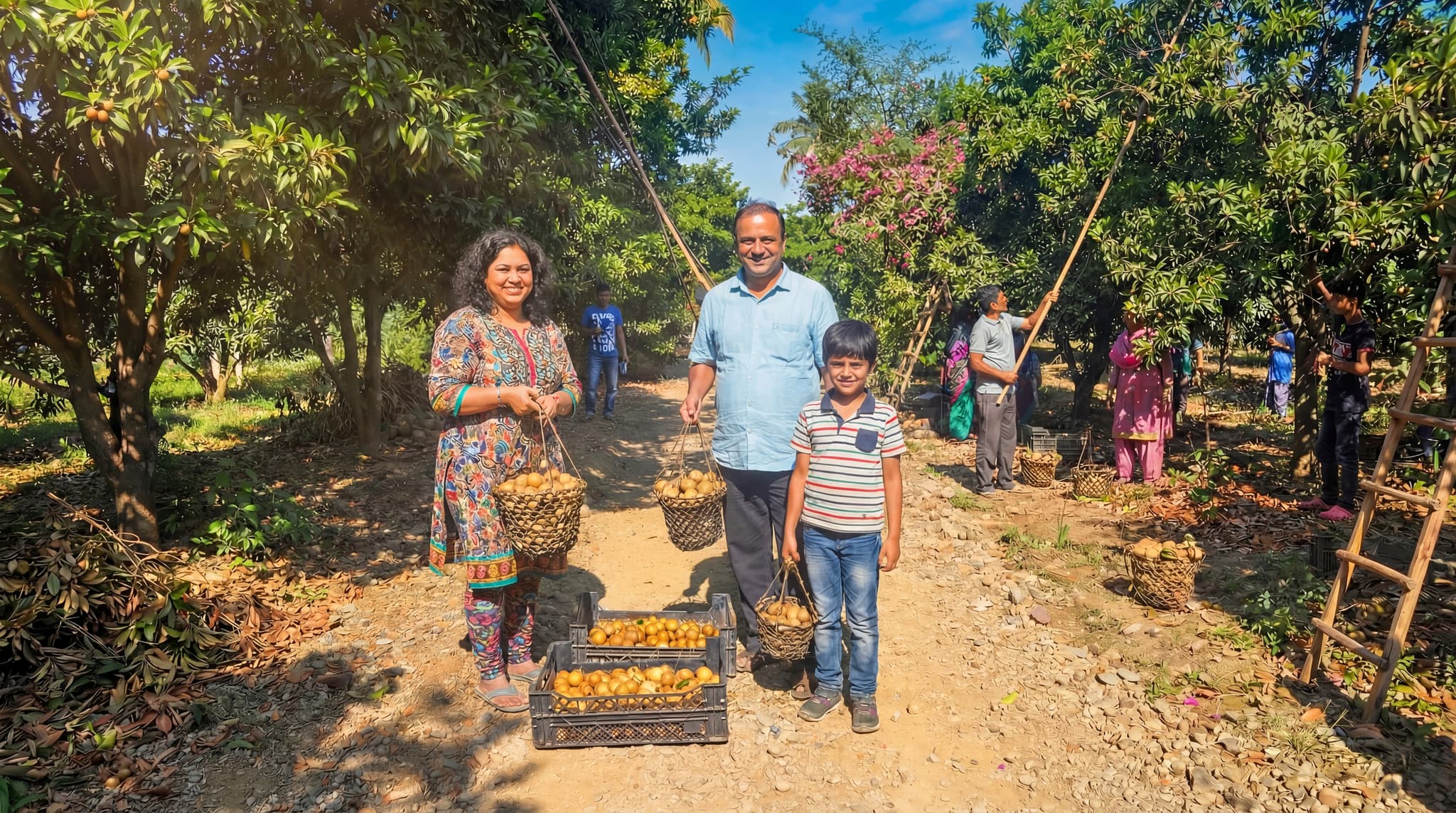 Group day trip at Save Farm Dahanu with families and friends enjoying farm activities