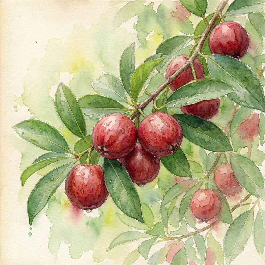 Kokum fruit (Garcinia indica) native to Western Ghats at Save Farm Dahanu